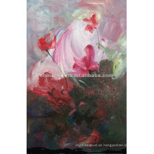 Pintura abstrata da pintura a óleo da flor do sumário do artista famoso